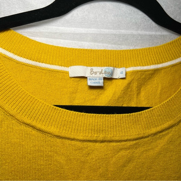 Boden Mustard Yellow Wool Blend Side Buttons Jumper Sweater Size S women’s small - Picture 5 of 9